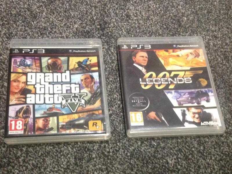 007 legends and grand theft auto five PS3