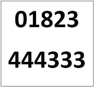 01823  444333 Memorable Taunton Telephone Number