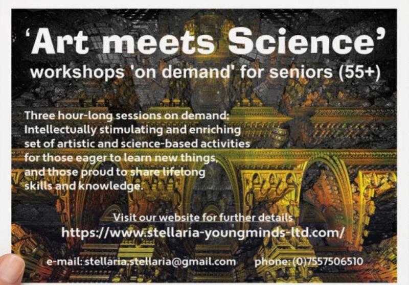 039Art meets Science039 workshops for seniors (aged 55)