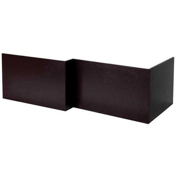 039L039 Shaped Bath Panel Wenge Effect