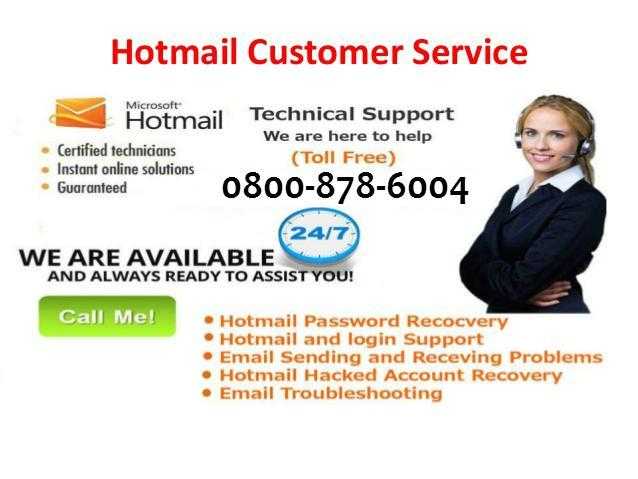 0800-878-6004 Hotmail Password Recovery Phone Number UK