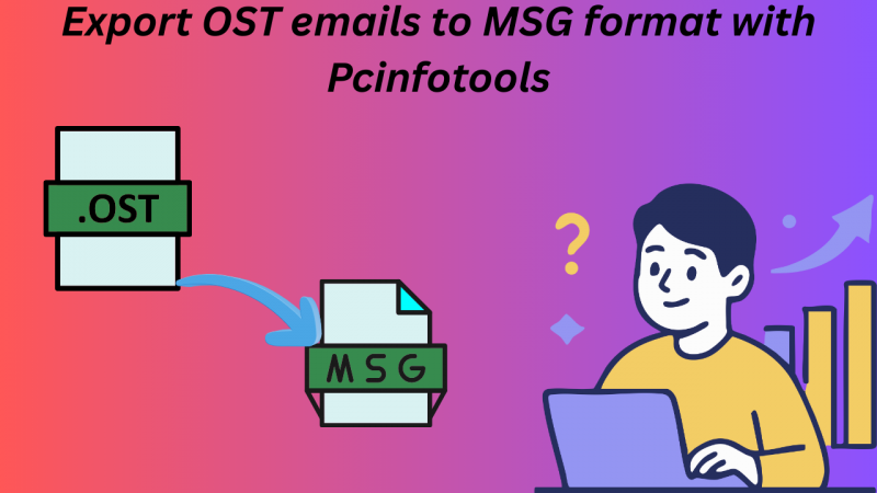 Export OST emails to MSG format with Pcinfotools