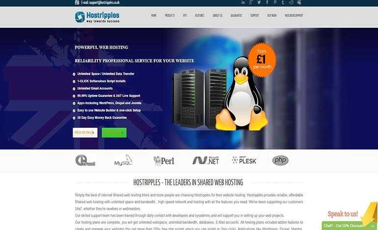 1 Hosting - Cheap and relaible - Hostripples