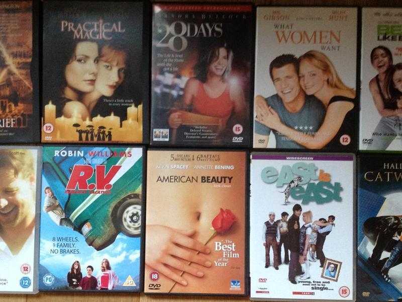 10 assorted DVDs