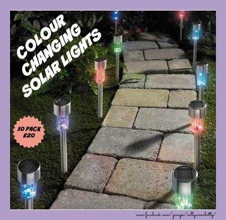 10 COLOUR CHANGING SOLAR LIGHTS