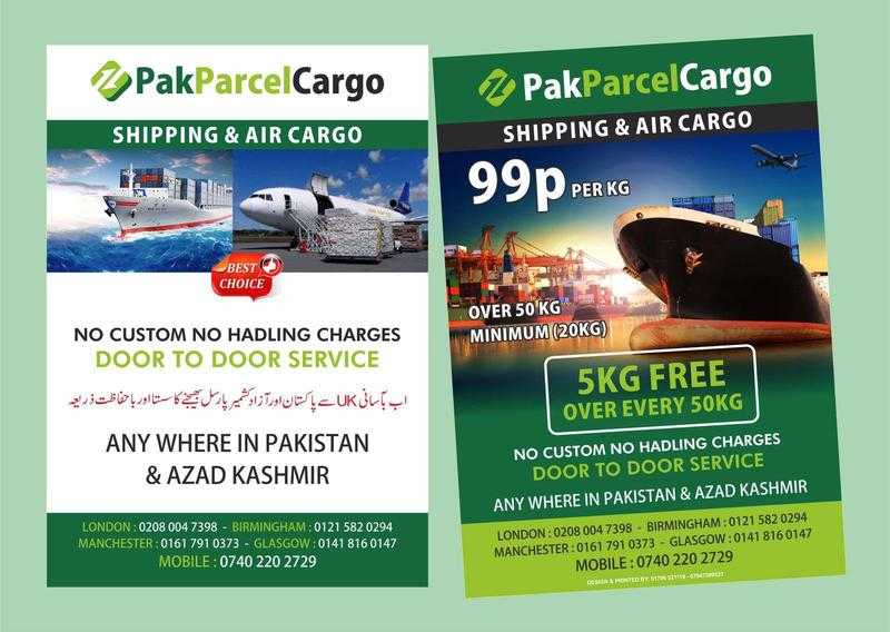 10 KG free on 50KG I 99p per KG I Pak Parcel Cargo Ltd I send your cargo to Pakistan amp Azad Kashmir