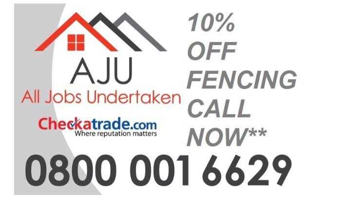 10 off all fencing quotations call now