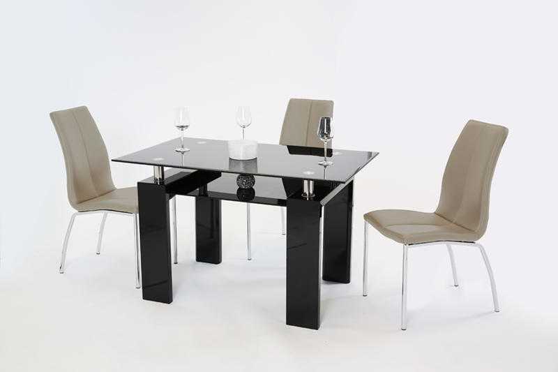 10 OFF on Black High Gloss Modern Dining Table