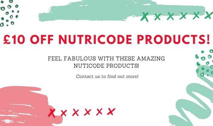 10 OFF SELECTED NUTRICODE PRODUCTS