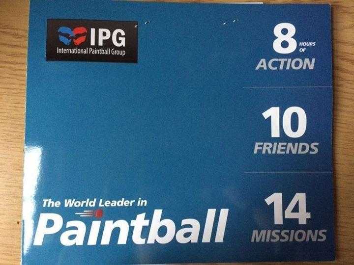 10 Paintball Tickets (IPG International Paintball Group)