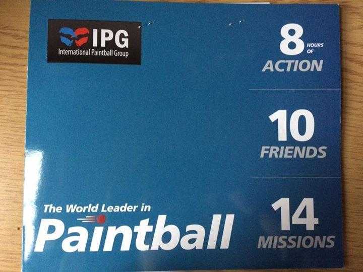 10 Paintball Tickets (IPG International Paintball Group) in High Wycombe