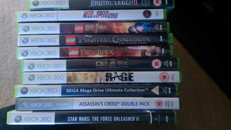 10 Xbox 360 Games for sale