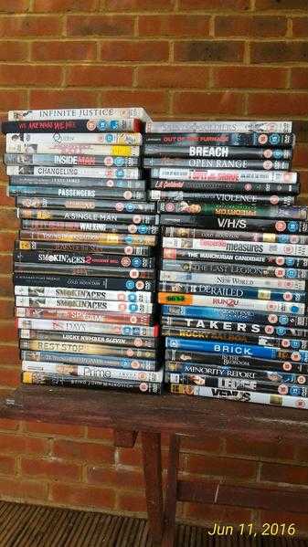 100 DVDs for sale