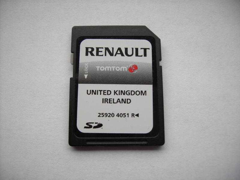 100 GENUINE 2011 RENAULT TOM TOM SAT NAV SD CARD for UNITED KINGDOM and IRELAND