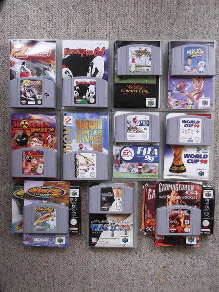 11 Games for Nintendo 64 - all with manuals - 2 with original boxes