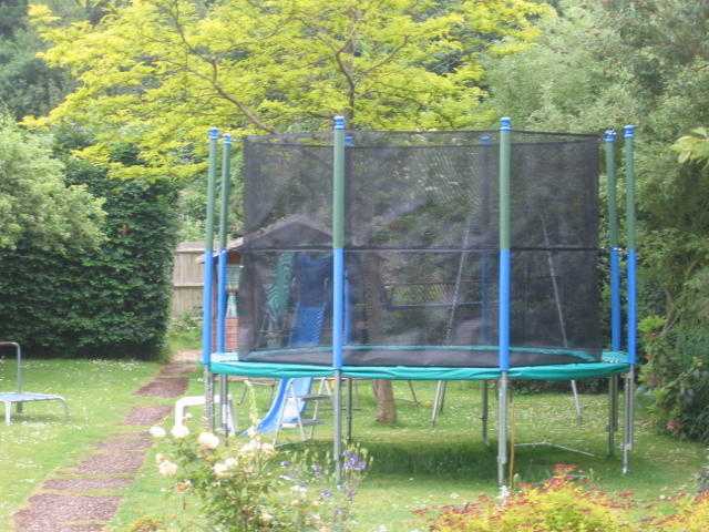 12039 Trampoline complete with safety netting