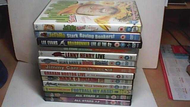 13 x COMEDY-STAND UP DVD039S-COLLECTION-JOBLOT-JETHRO-ALAN CARR-GRAHAM NORTON