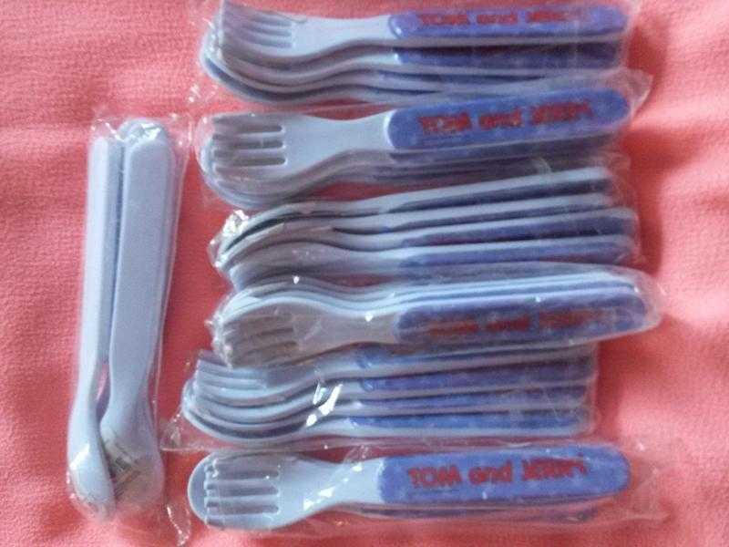 13 x Tom n Jerry spoon  fork twin packs