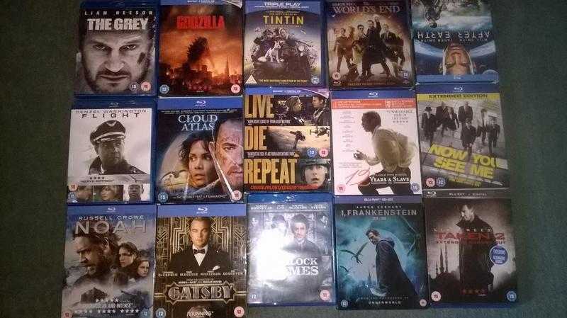 15 Assorted Blu Ray films