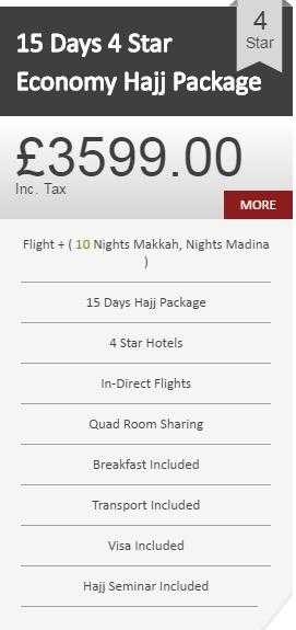 15 Days 4 Star Economy Hajj Package