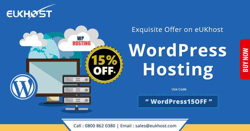 15 off on eUKhost WordPress Hosting