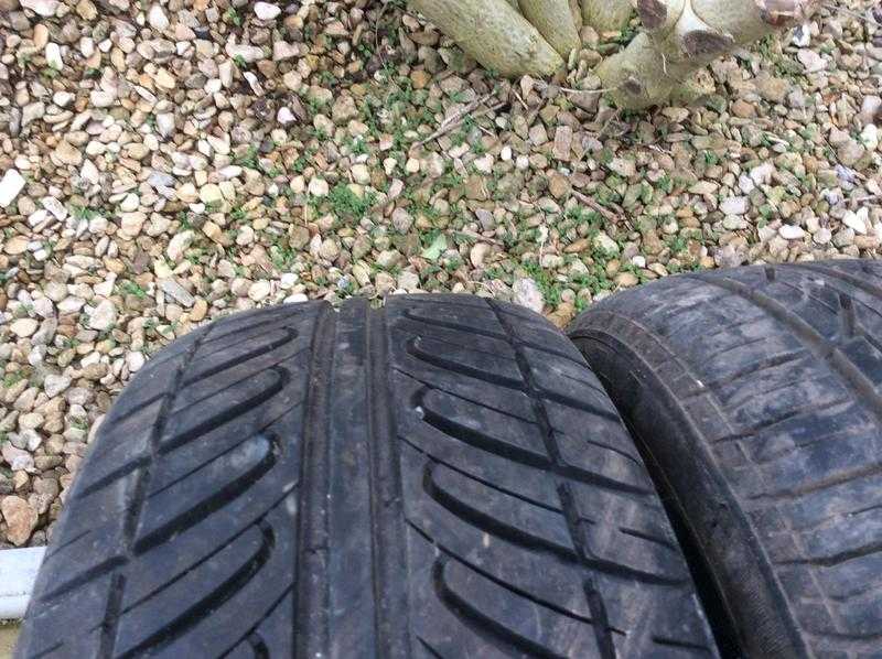 185 x 55 x 18 mid range tyres 6 mm of tread on both 20