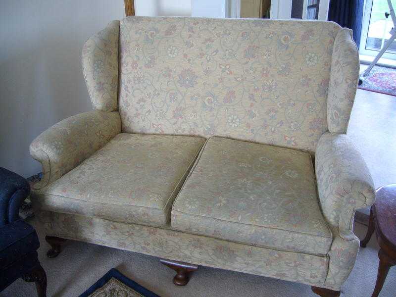 1930039s Sofa and matching wingback Armchair