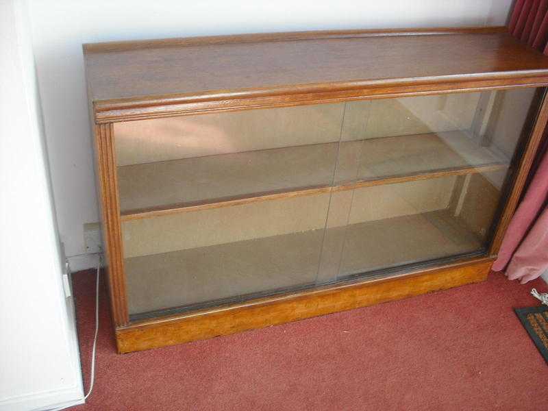 1930s glass-fronted bookcase