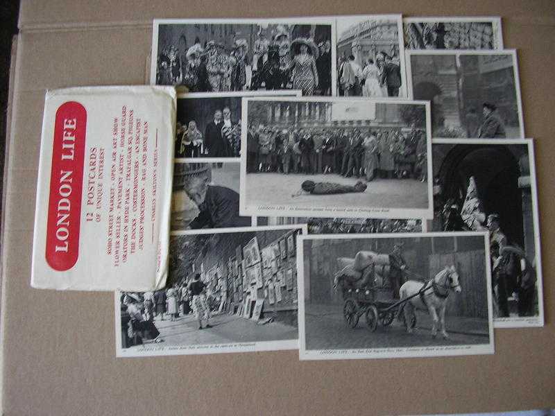 1940 VINTAGE SET OF 12 CHARLES SKILTON039S SERIES LONDON LIFE POSTCARDS