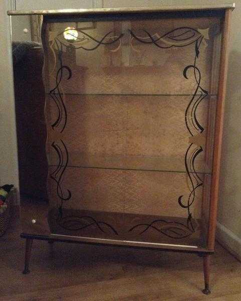 1950039s vintage display cabinet