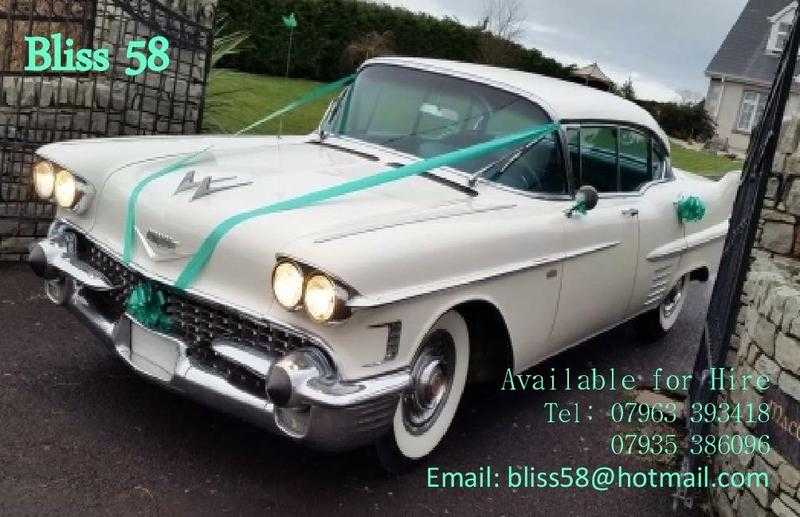 1958 Cadillac available to hire