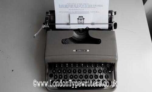 1960s Working Olivetti 22 Vintage Manual Typewriter With Case, Stylish And Portable