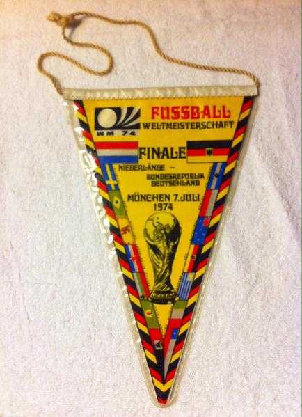 1974 football World Cup final pennant for sale