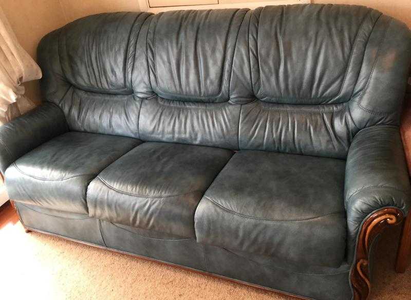 1seater, 2seater and 3 seater  leather sofas