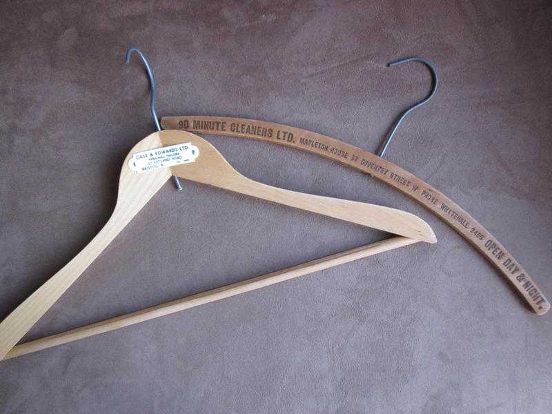 2 039Advertising039 Wooden Coat Hangers