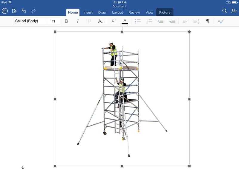 2-5m slimline scaffolding tower Very Good Condition