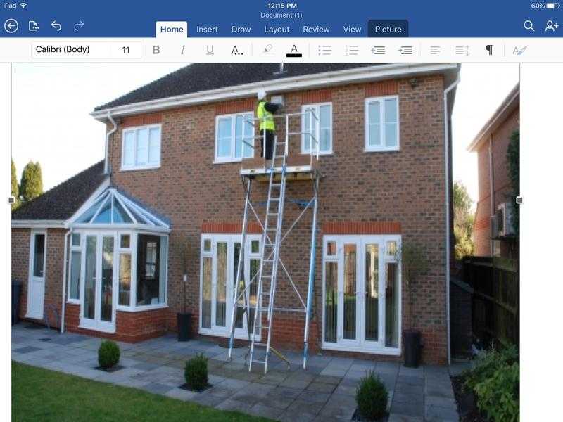 2-6m safe working height easidec lean to scaffolding