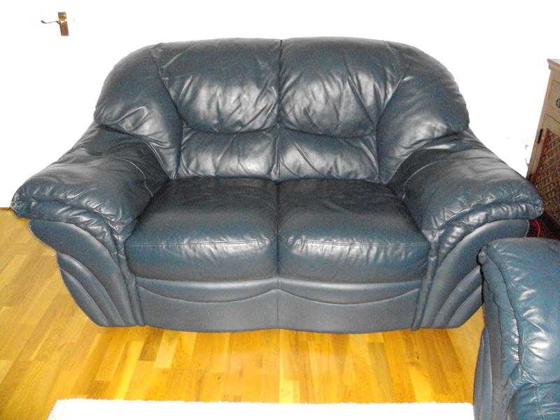 2 amp 3-seater leather sofas - will sell separately