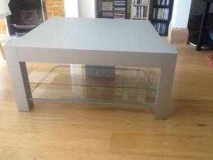 2 Black Glass TV Stands and Panasonic DVD or buy separately