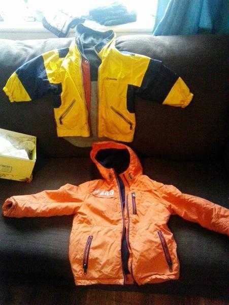 2 Boys coats  London Fog boys coat Reversabale  Unisex amp Asda orange boy coat