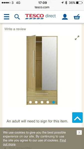 2 door wardrobe new