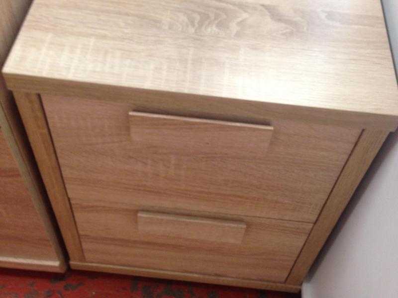 2 DRAWER BEDSIDE IN SONOMA OAK COLOUR DELIVERY AVAILABLE