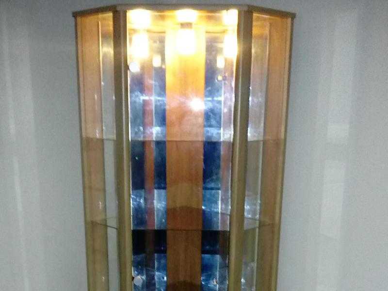 2 Glass Corner Display cabinet