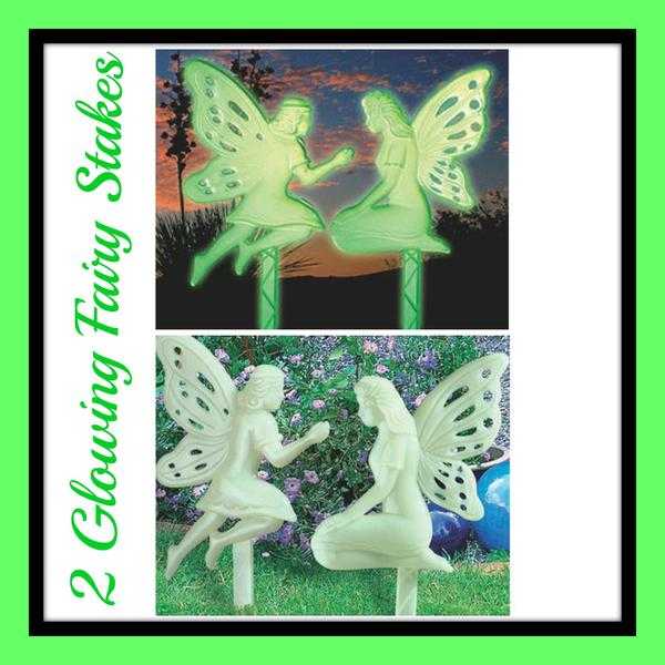 2 Glowing Fairy Stakes