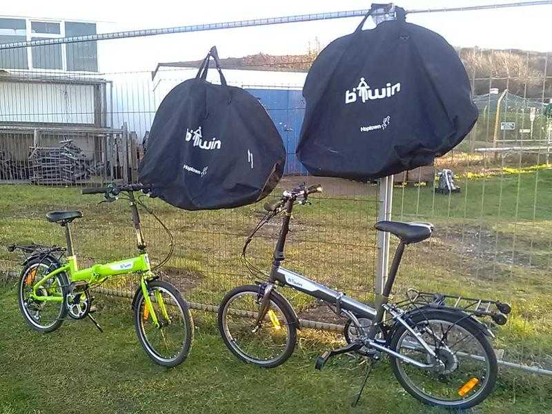 2 Hoptown btwin folding bikes