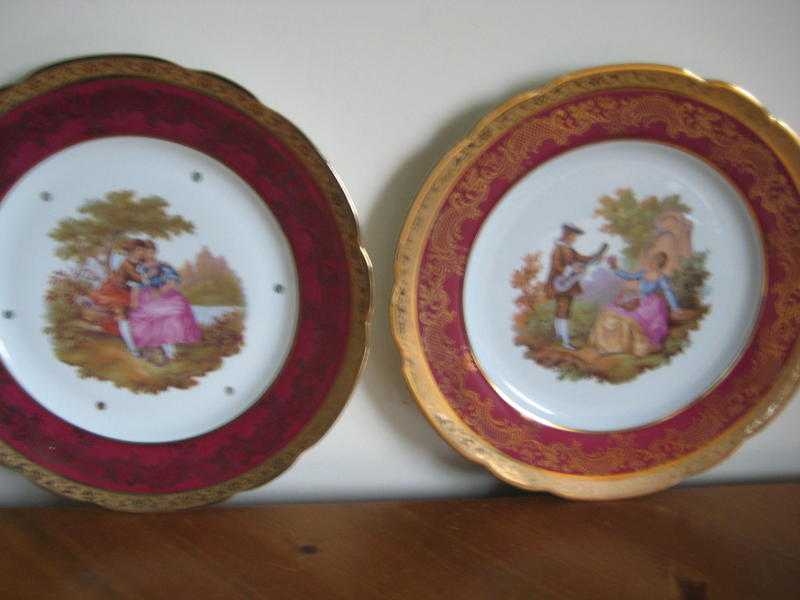 2 LARGE LIMOGES PLATES 26cm dia.