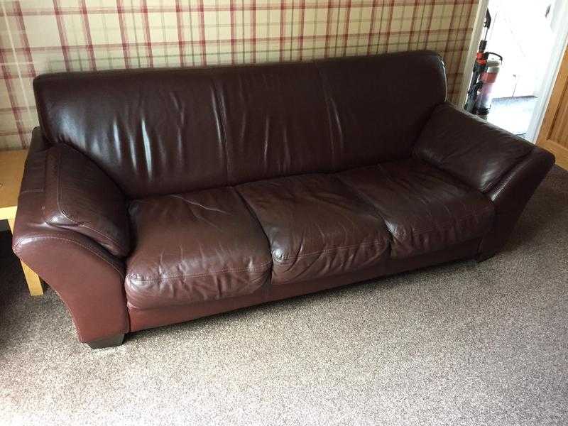 2 LEATHER SOFAS - MUST GO BY SATURDAY