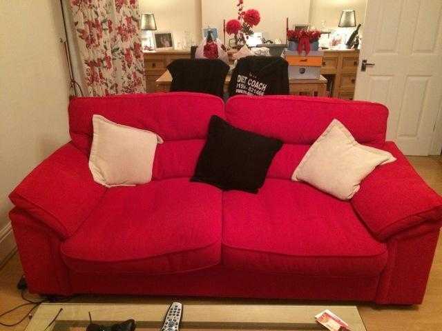 2 Lovely Red Sofas