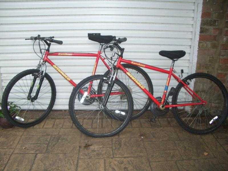 2 Mountain type bicycles