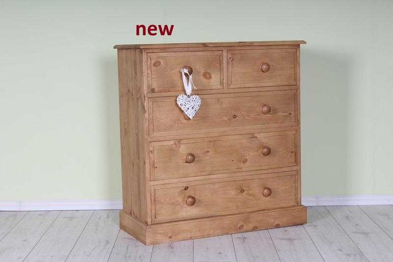 2 OVER 3 QUALITY PINE CHEST DRAWERS NOT FLAT PACKED MADE IN RYE -CAN COURIER